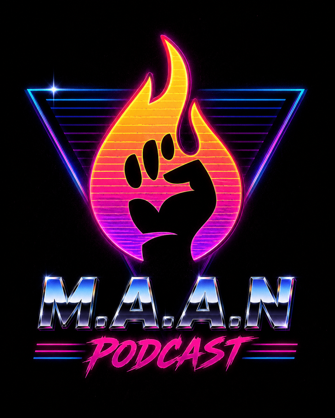 M.A.A.N. Podcast logo